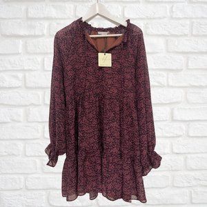 Dress Forum | Floral Baby Doll Dress | Size Medium | NWT